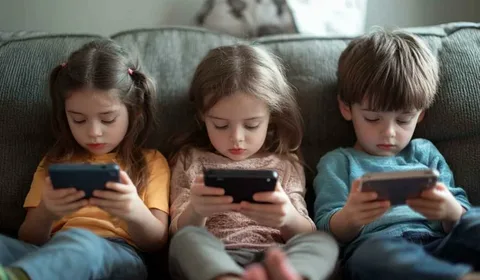 <meta name="description" content="Дети с гаджетами"/>